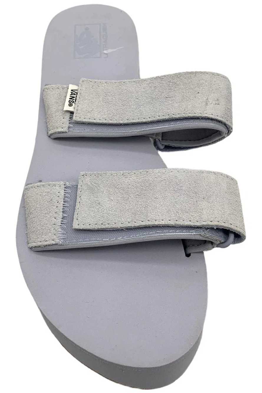 Vans Women's Cayucas Slide Mega Platform Hairy Suede Gray Dawn - Medium - Picture 2 of 3